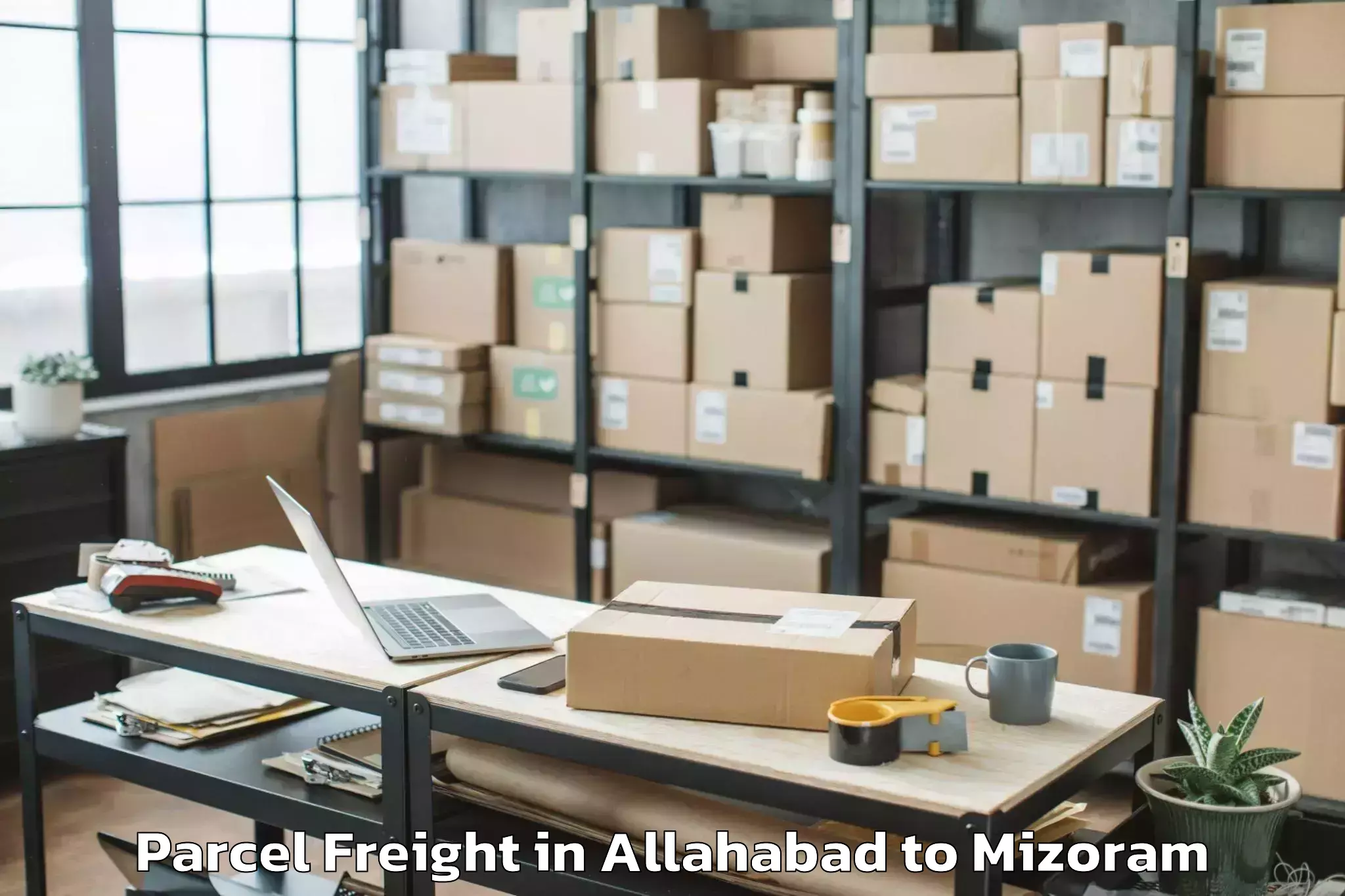 Book Your Allahabad to Nit Aizawl Parcel Freight Today